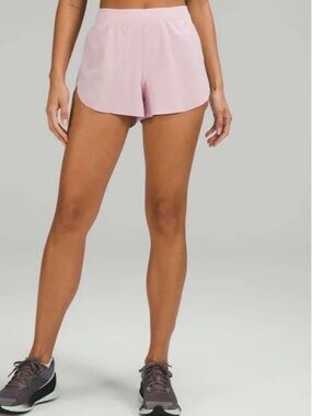 Lululemon Find Your Pace High-Rise Lined Short 3" Pink Peony